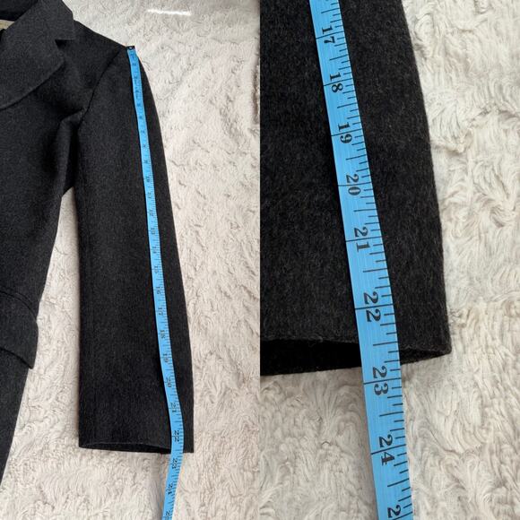 Calvin Klein wool blend blazer jacket vintage 90s charcoal grey single breasted - Picture 6 of 16